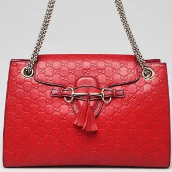 Authentic gucci red chained bag - Picture 5 of 6